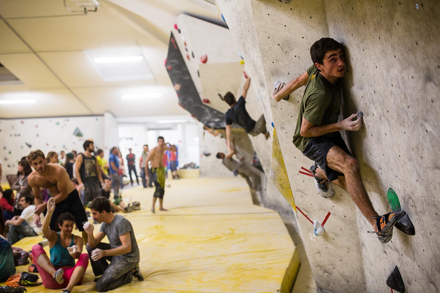 Urban Boulder Szene in der boulderbar