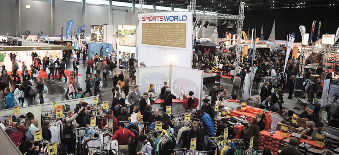 Besucher auf der Sportmesse Vienna Sports World des Marathons Wien