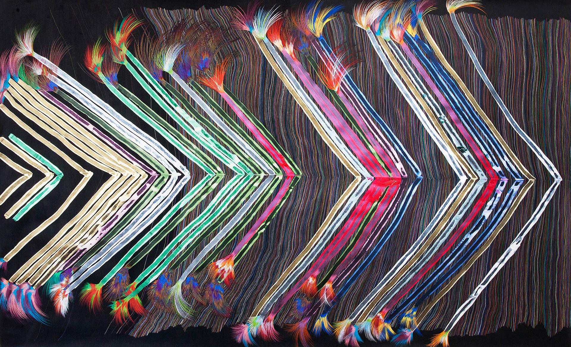  MAGIC CARPET RIGHT LOVE von Michela Ghisetti: Farbstifte auf Karton