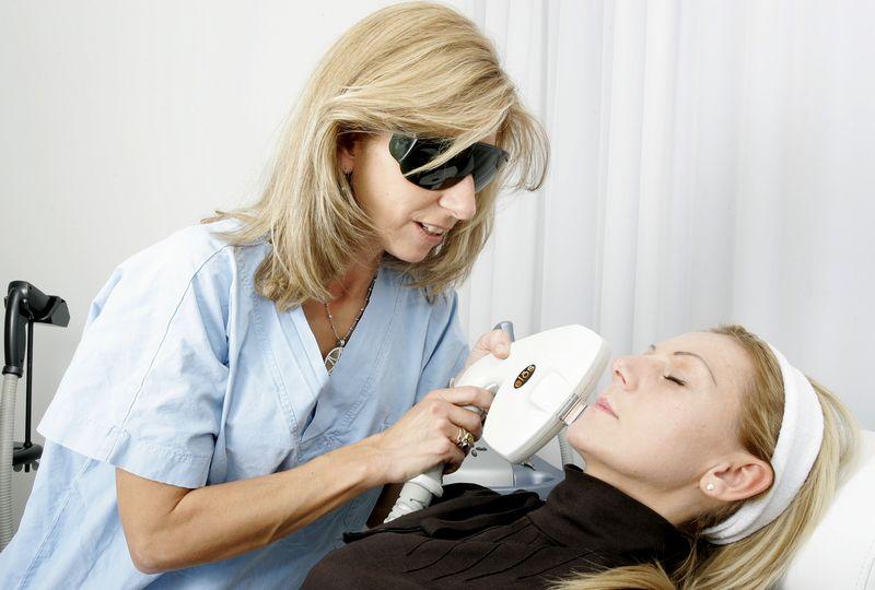 Äderchen, Laserbehandlung
