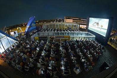 Kino am Dach der Hauptbuecherei Wien