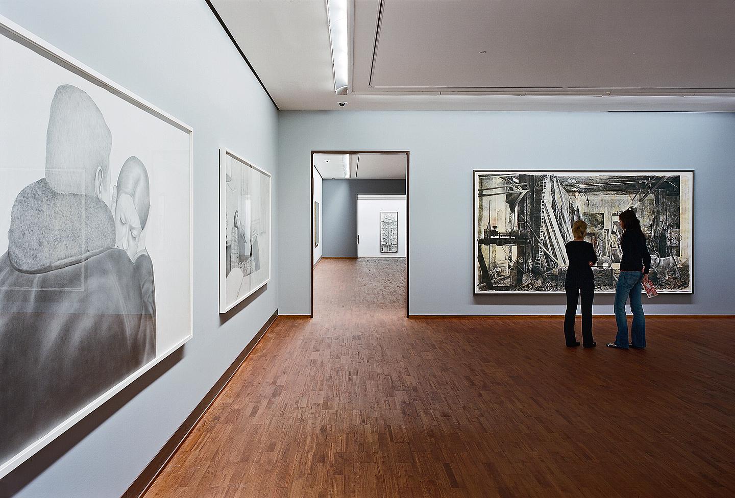 Ausstellungshallen in der Albertina, die zeitgenössische Kunstwerke präsentieren