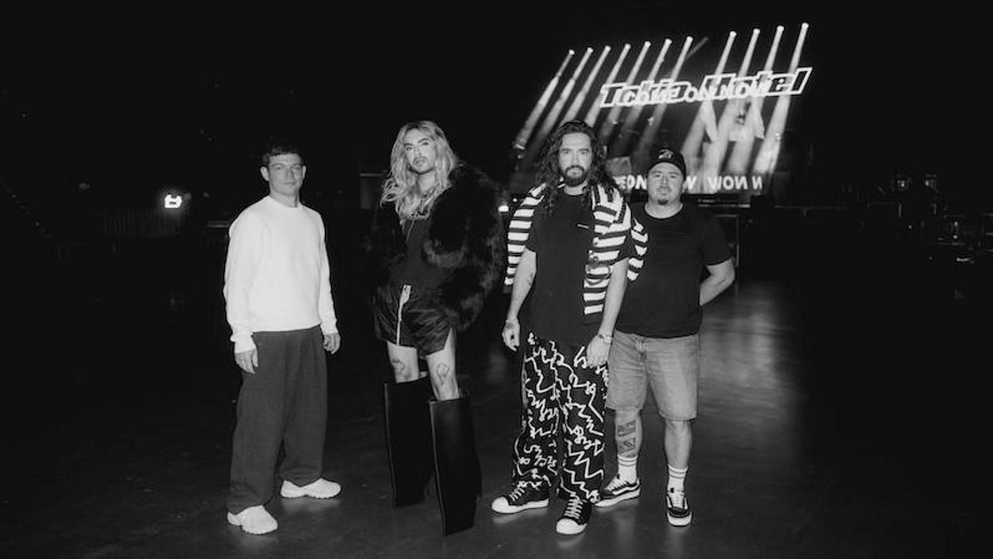 die vier Mitglieder der Band Tokio Hotel