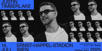 Tourposter für Justin Timberlake im Ernst-Happel-Stadion in Wien