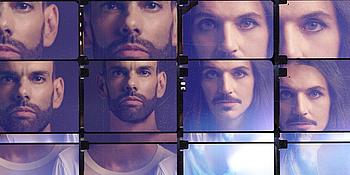 Placebo Band auf Tour: Kunstbild der Band zum Tourstopp in der Stadthalle