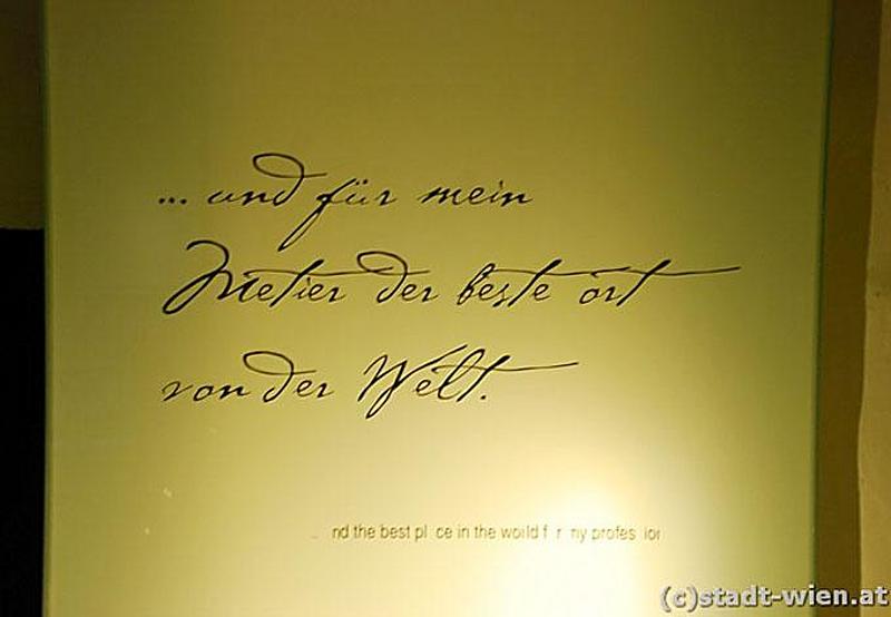 Schriftzug Mozarts