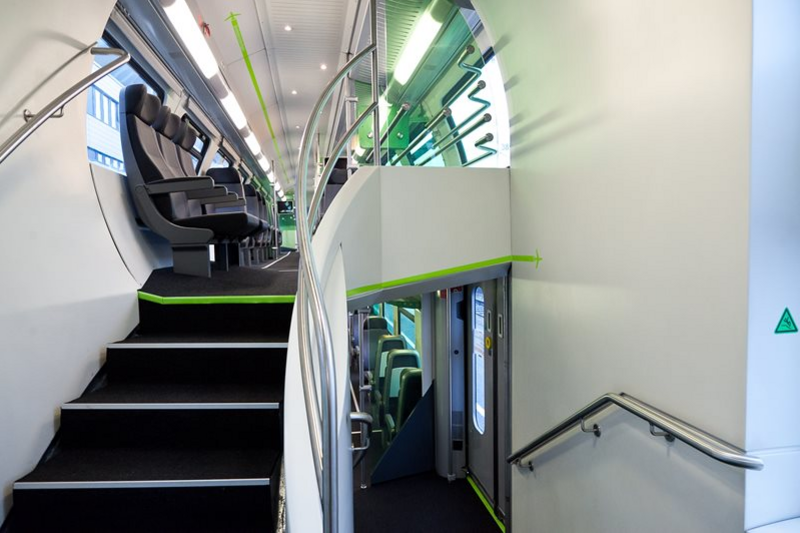 Innenaufnahme des City Airport Train
