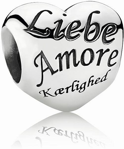 Arbandanhänger mit Gravur Liebe, Amore aus Sterling Silber