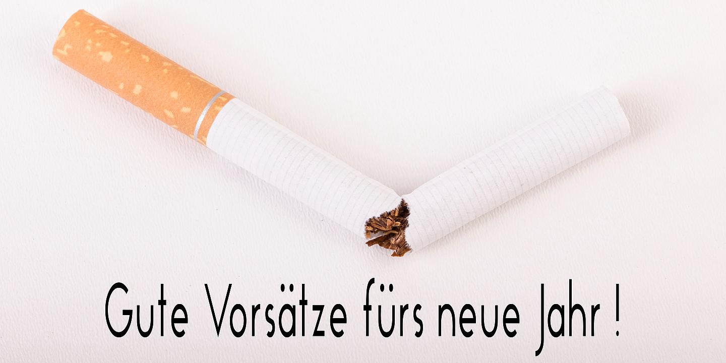 Durchbrochene Zigarette