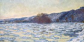 Claude Monet, Eisschollen im Dämmerlicht, 1893 Claude Monet, Eisschollen im Dämmerlicht, 1893 | Museum Langmatt, Stiftung Sidney und Jenny Brown, Baden, Schweiz