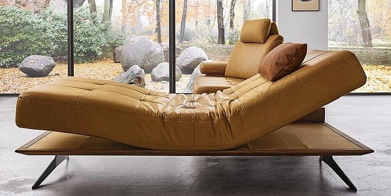 Relaxliege senffarben