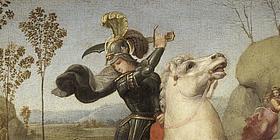 Der Heilige Georg im Kampf gegen den Drachen