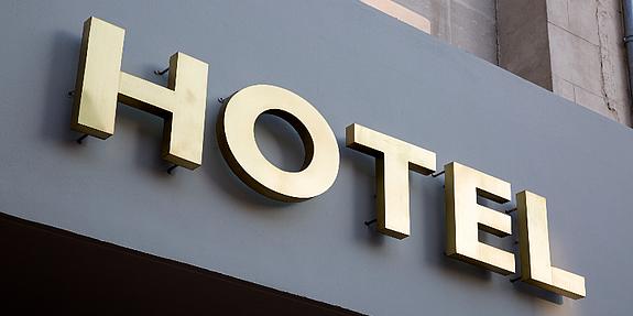 Boutique Hotels in Wien, Schild eines Hotels