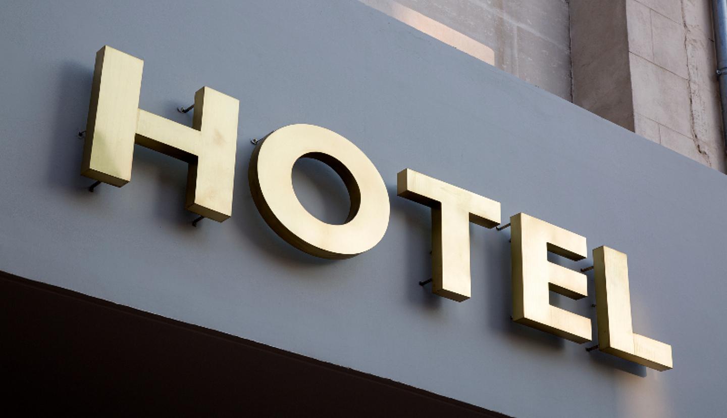 Boutique Hotels in Wien, Schild eines Hotels