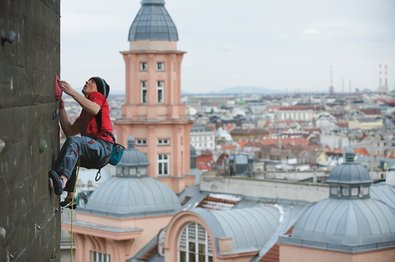 Klettern am Flakturm