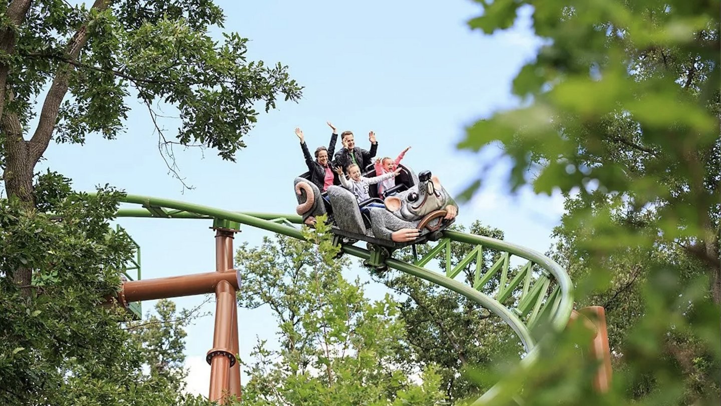 Achterbahn im Familypark