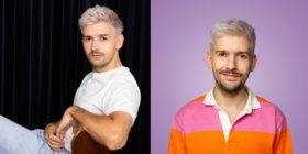 Zwei Fotos von Michael Buchinger: Das erste sehr schlicht gehalten, das andere bunt.