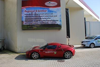 Elektroauto beim Laden 