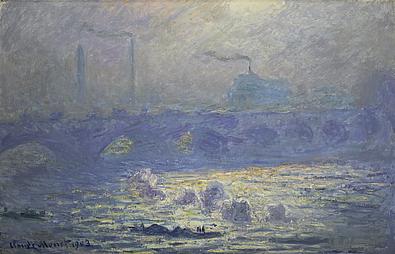 Brücke grau Nebel
