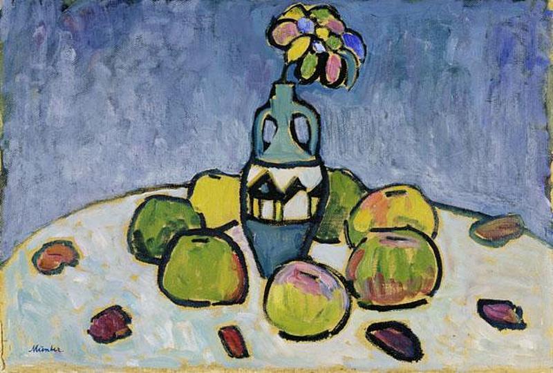 August Macke, Franz und Maria Marc im Atelier, 1912