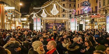 Silvesterpfad am Graben in Wien
