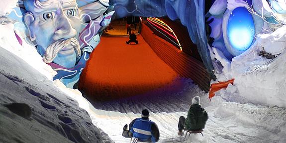 Zauberberg, Erlebnis-Rodelbahn, Semmering, Dimensionstunnel
