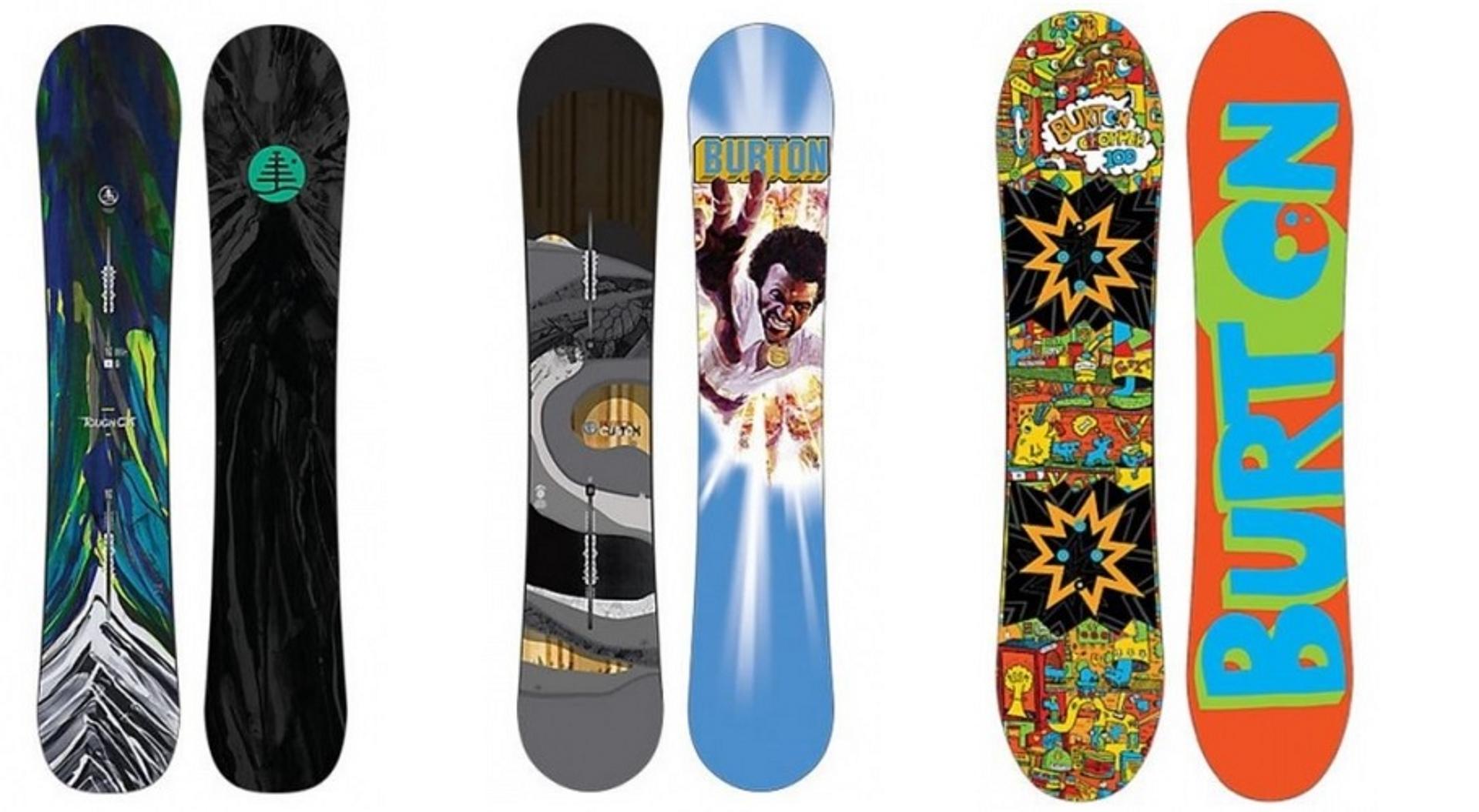 3 verschiedene Snowboards von Burton