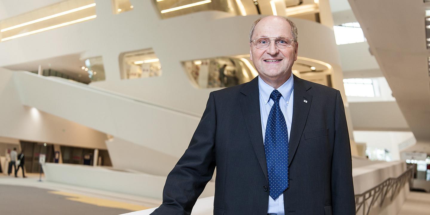 Rektor Christoph Badelt in der WU