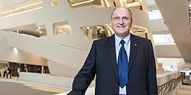 Rektor Christoph Badelt in der WU