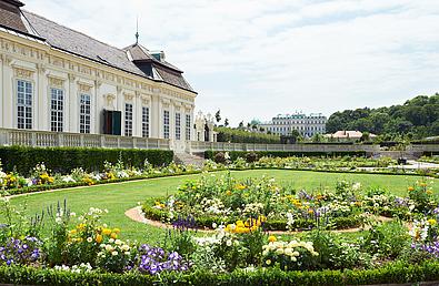 Unteres Belvedere mit Kammergarten.
