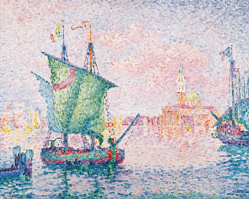 Gemälde des Malers Paul Signac in der Ausstellung in der Albertina