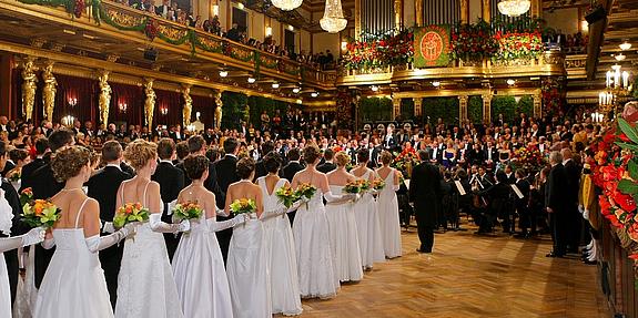 Balleröffnung Philharmonikerball, Goldener Saal