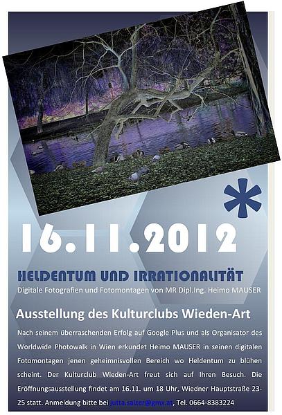 Fotokunst von Heimo Mauser mit dem Titel Vienna Stadtpark Avantar. Enten am See