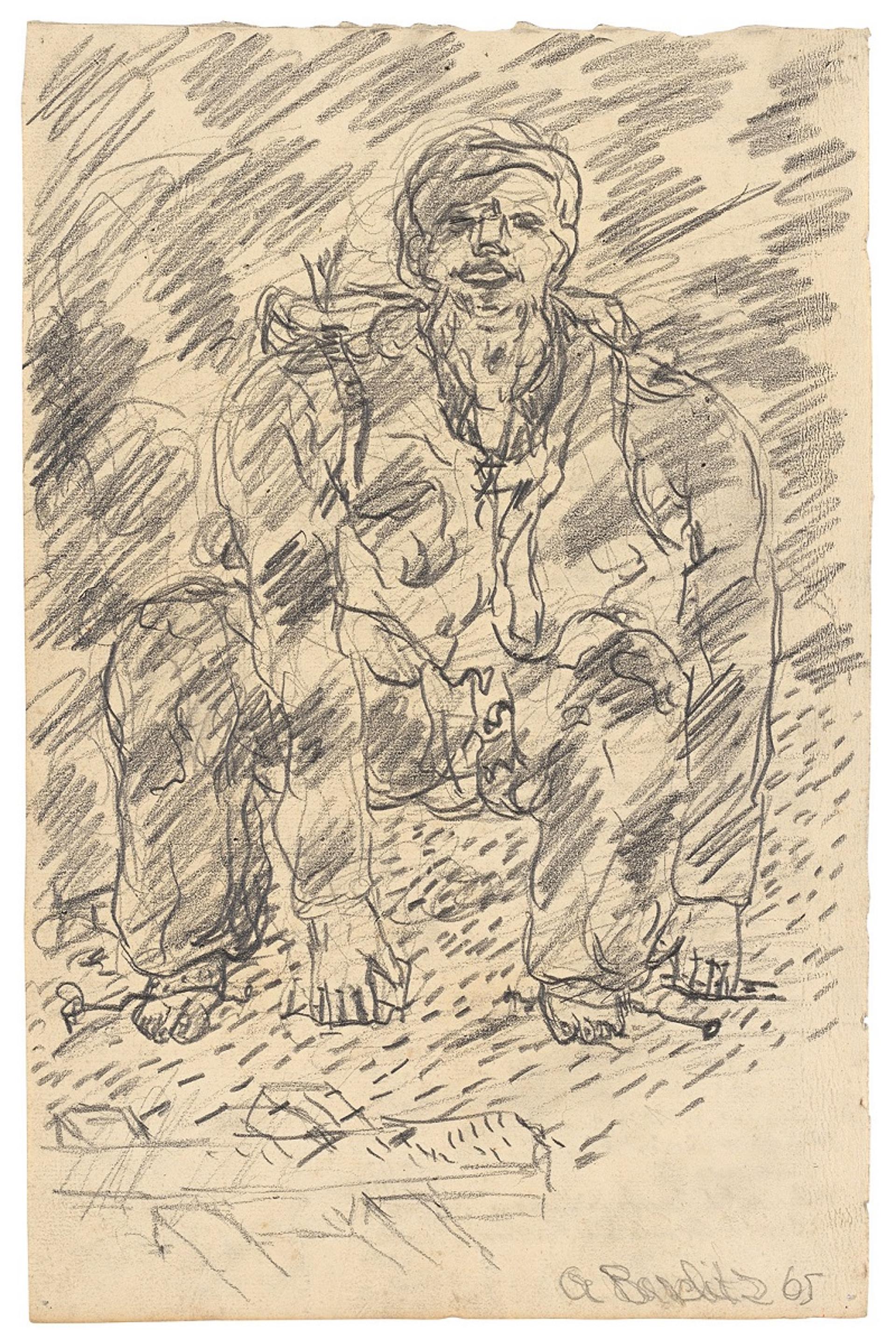 Das Bild "Der moderne Maler" von Baselitz. 