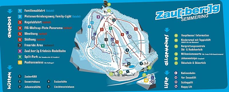 Pistenplan Zauberberg