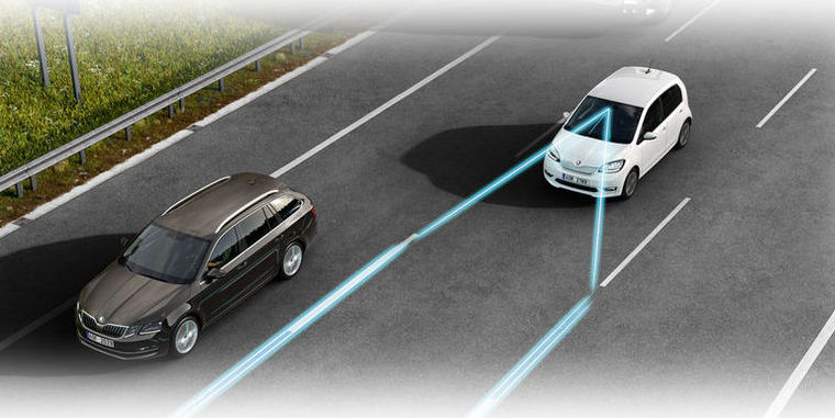 Skoda citigo e sicherheitsassistent Grafik Sicherheitsassistent Skoda citigo e