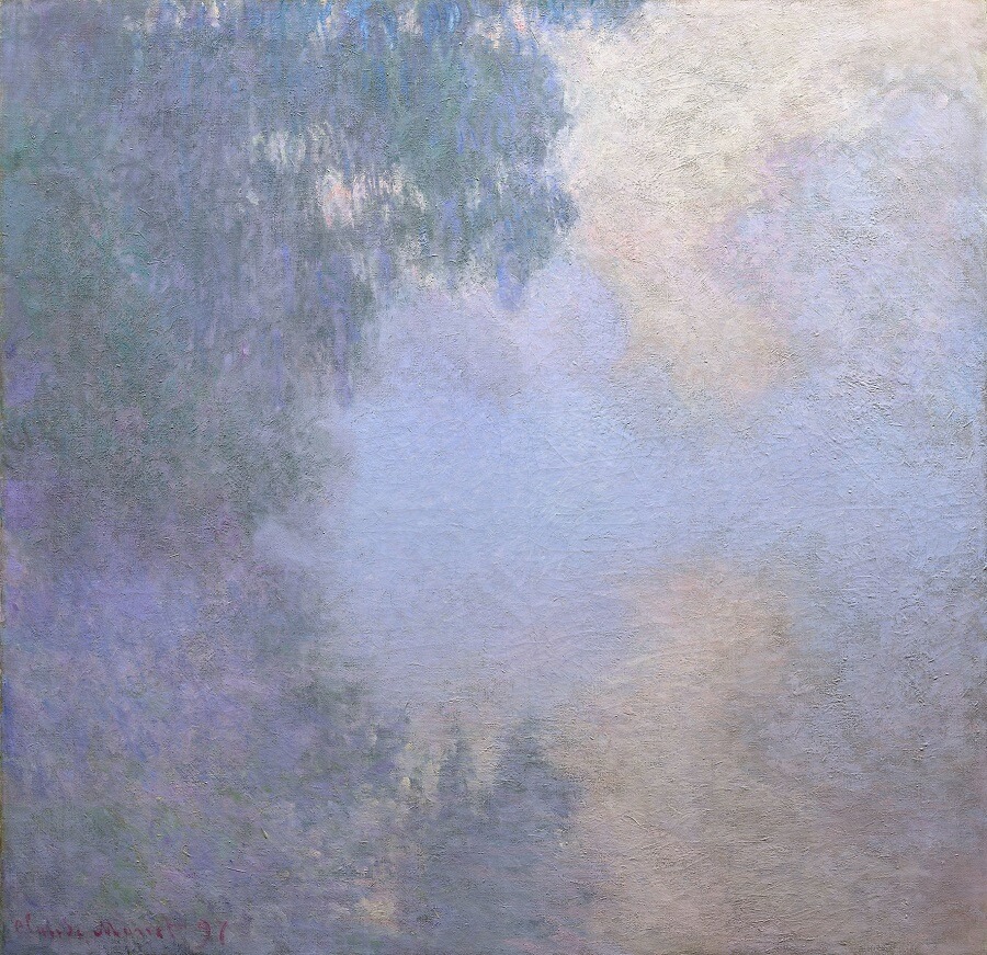 Claude Monet: Arm der Seine bei Giverny im Nebel (1897)