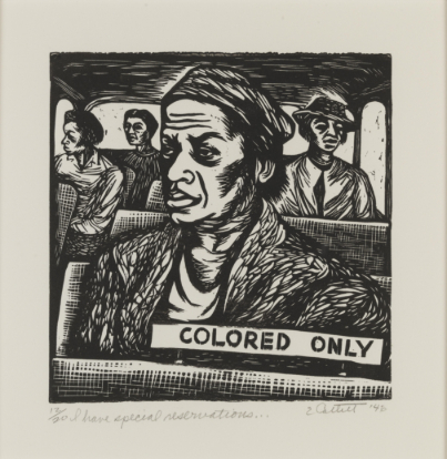 Bild von Elizabeth Catlett, I Have Special Reservations..., aus der Serie The Black Woman, 1