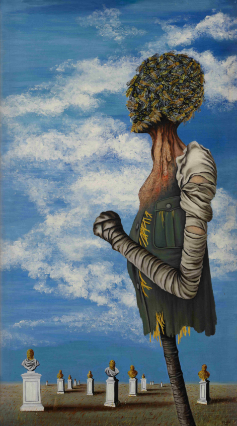 Toyen, Krieg (Die Vogelscheuche), 1945 8smicka Foundation, Humpolec