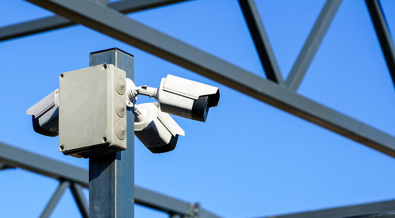 Kamera filmt den Verkehr