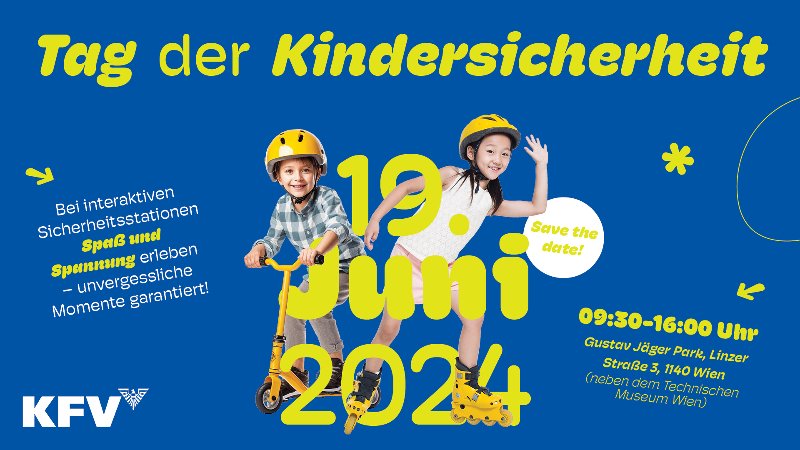 Plakat für den Tag der Kindersicherheit