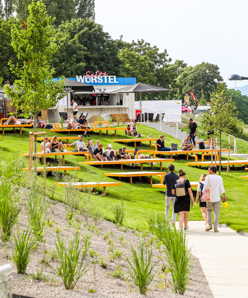 Lokal am Wiener Copa Beach.