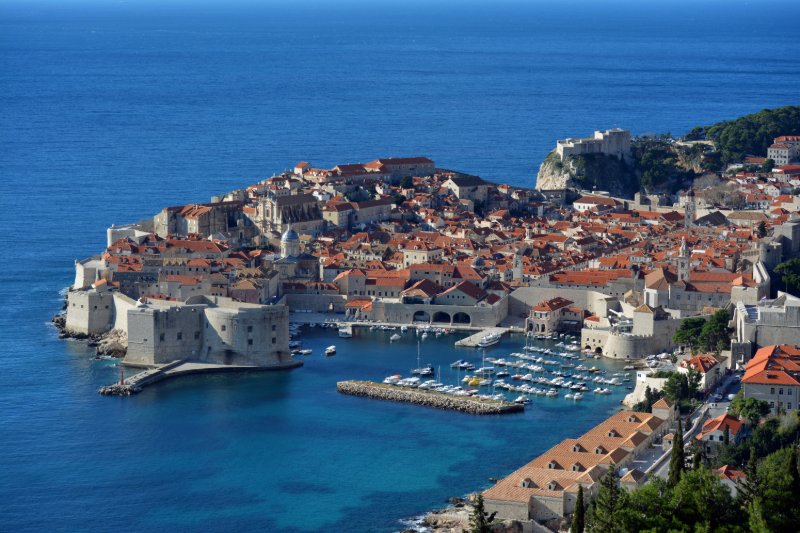 Dubrovniks Altstadt an der Adriaküste Kroatiens – UNESCO-Weltkulturerbe