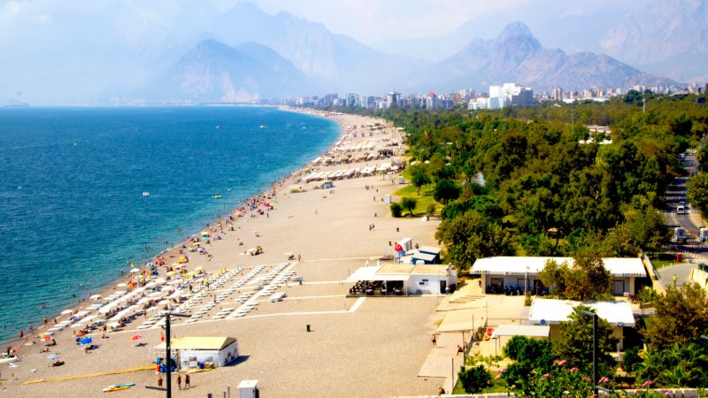 Konyaaltı-Strand in Antalya, Türkei